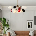 Rəngli şarlardan ibarət çilçıraq, 10-lu, 9037 - Image 7