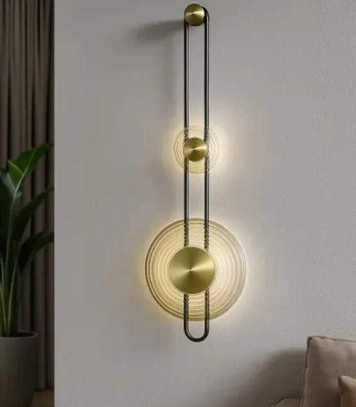 Qızılı divar işıqı B128 - Image 2