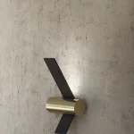 Mat qara və qızılı detallı divar işığı M-959W - Image 2