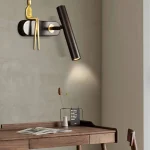 Qara rəng insan fiqurlu divar işığı B3431 - Image 3