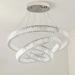 Kristal daşlı 3 halqa gümüşü çilçıraq TH372 - Image 2