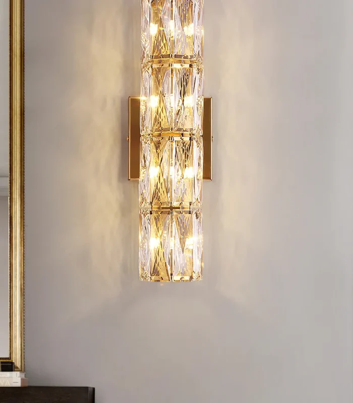 Kristal qaşlı qızılı divar işığı 5035 - Image 4