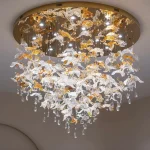 Narıncı yarpaq daş-şüşə dekor hissəsi CM035 - Image 3