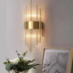 Kristal divar işığı, paslanmaz polad - Image 3