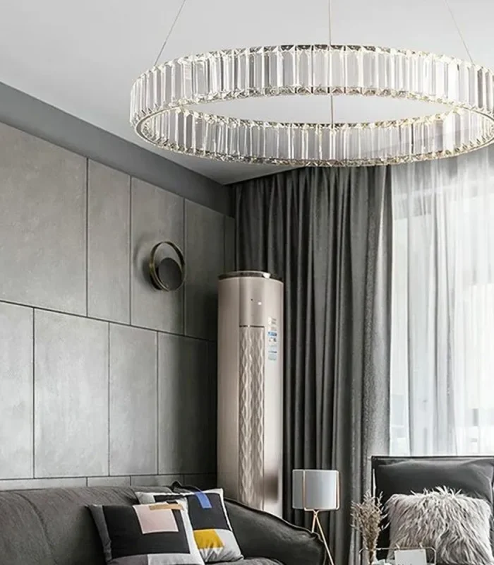 Kristal daşlı tək halqa çilçıraq TH372-90sm - Image 2