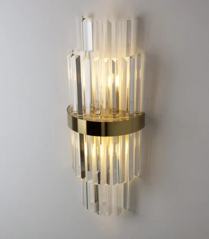 Kristal divar işığı, bronz 610 - Image 4