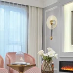 Halqa zolaqlı şüşə divar işığı W8009 - Image 10