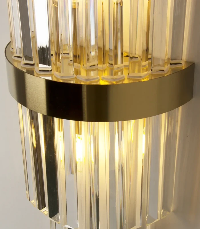 Kristal divar işığı, bronz 610 - Image 6