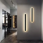 Qara uzun divar işıqı B3035 - Image 2