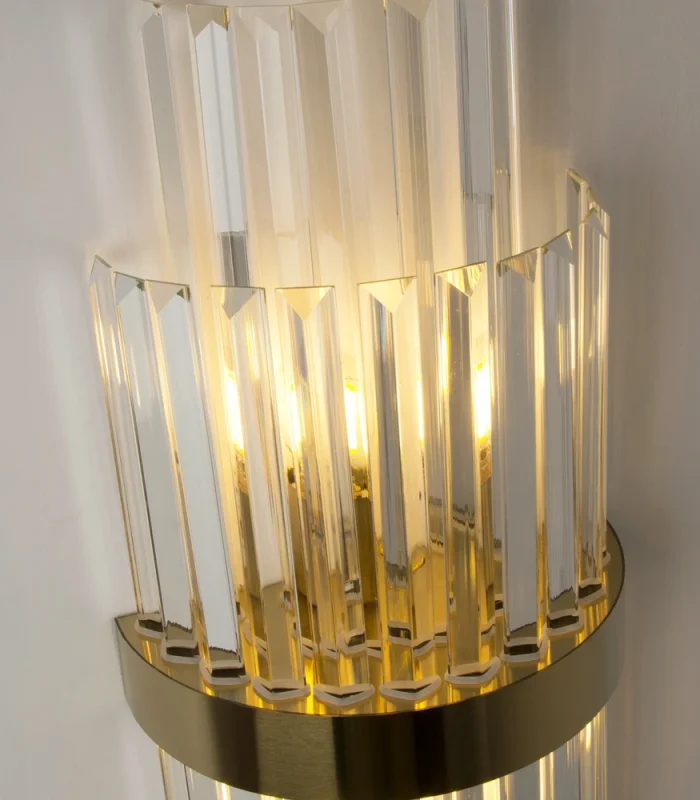 Kristal divar işığı, bronz 610 - Image 5