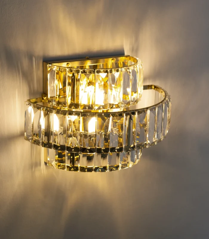 Qızılı, kristal divar işığı 9079 - Image 9
