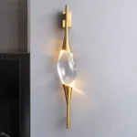 Qızılı detallı divar işığı 9057 - Image 4