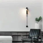 Divar işığı dimmer sistemi ilə, LED, qara rəngli 9126 - Image 4