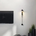 Divar işığı dimmer sistemi ilə, LED, qara rəngli 9126 - Image 3