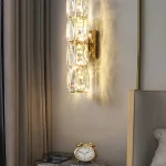 Kristal qaşlı qızılı divar işığı 5035 - Image 2