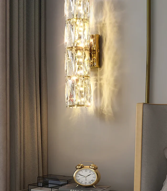 Kristal qaşlı qızılı divar işığı 5035 - Image 2