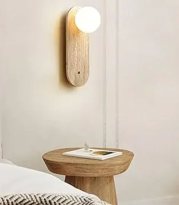 Oval travertin divar işığı B8305 - Image 2
