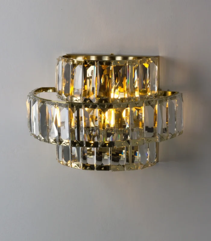 Qızılı, kristal divar işığı 9079 - Image 2