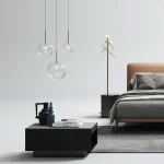 Təkli asma işıq, modern şüşəli model 9031 - Image 4