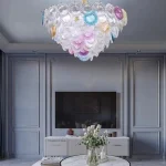 Rəngli şüşə dairəli çilçıraq TH243 - Image 3