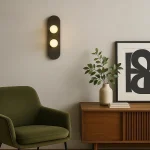 Şüşə materiallı iki şarlı divar işığı W1126 - Image 3
