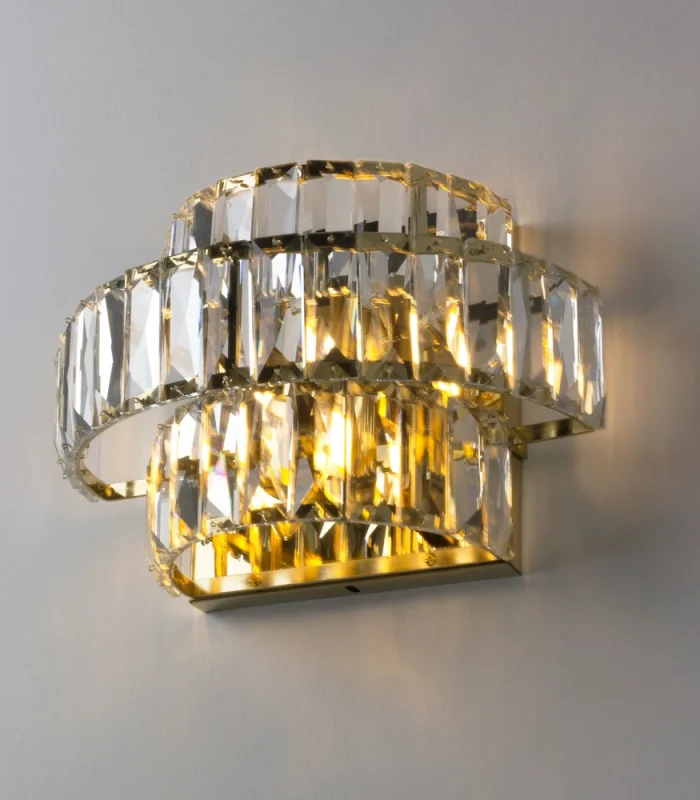 Qızılı, kristal divar işığı 9079 - Image 4