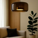 Qara şəffaf şüşəli asma işıq MD3032 - Image 3