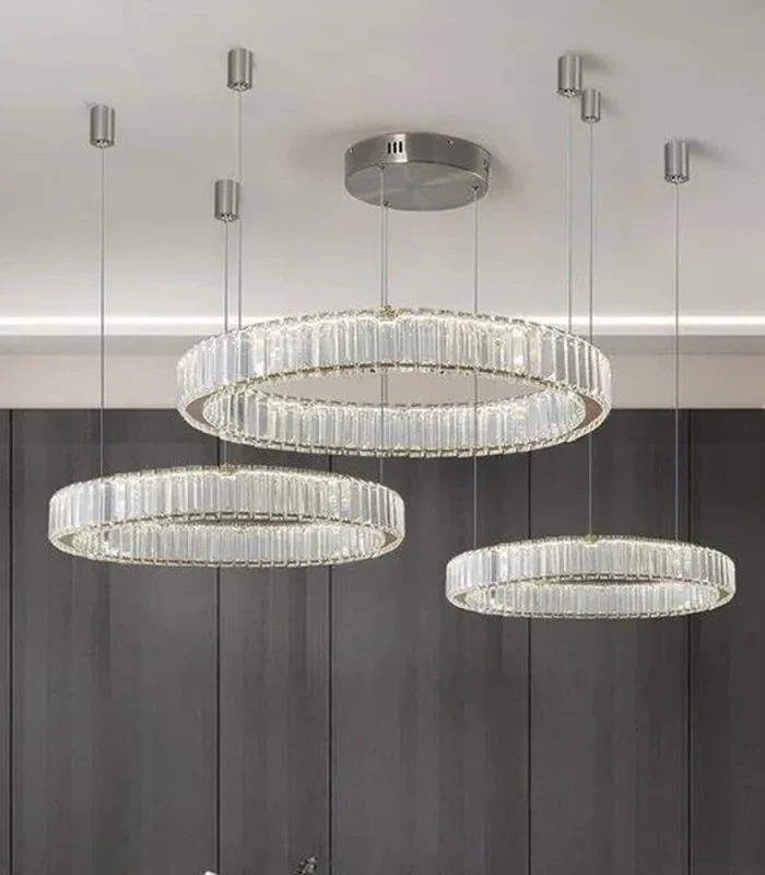 Kristal daşlı gümüşü çilçıraq TH372 - Image 2