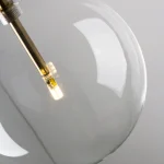 Təkli asma işıq, modern şüşəli model 9031 - Image 3