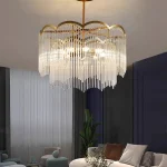Qızılı detallı şüşə çilçıraq TH275 - Image 3
