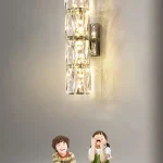 Kristal qaşlı qızılı divar işığı 5035 - Image 5