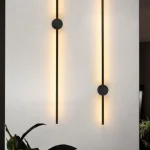 Alüminium divar işığı 1 m qara 8938 - Image 2