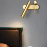 Qızılı rəng insan fiqurlu divar işığı B3431 - Image 8