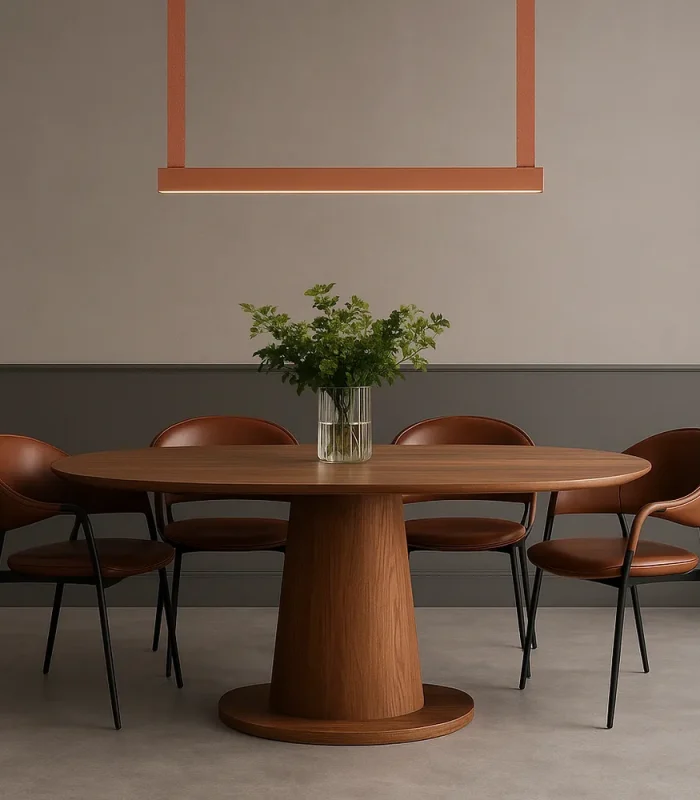Kəmər materiallı masaüstü çilçıraq D8304 - Image 3