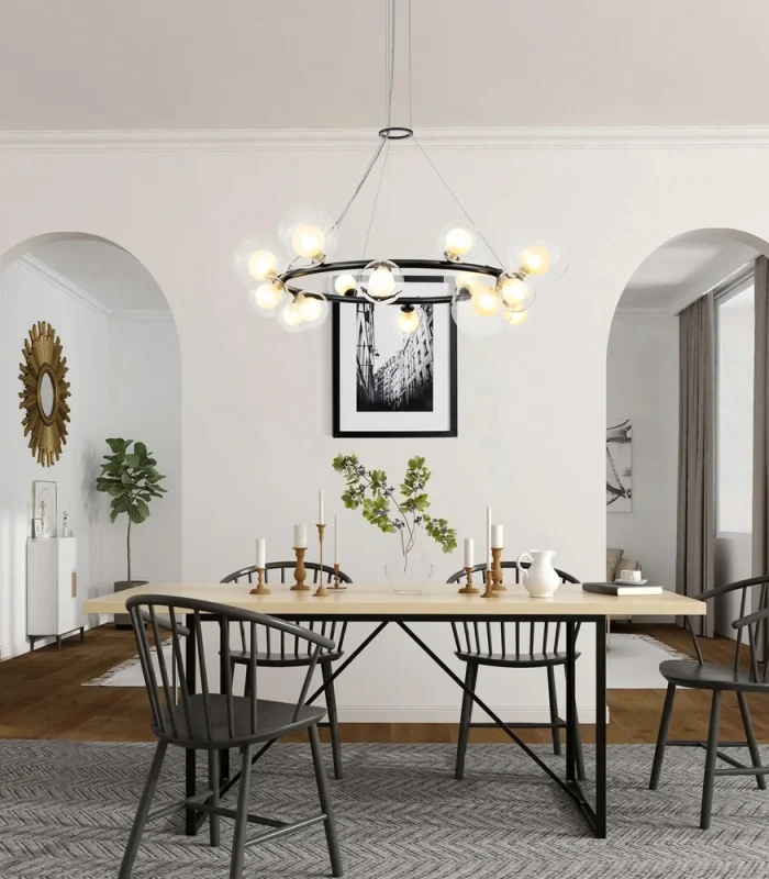 Şəffaf şarlı kiçik ölçü çilçıraq P1713-24 - Image 6