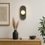 Şüşə materiallı tək şarlı divar işığı W1126 - Image 3