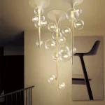 Şəffaf şarlı ağ çilçıraq M-1101S - Image 3