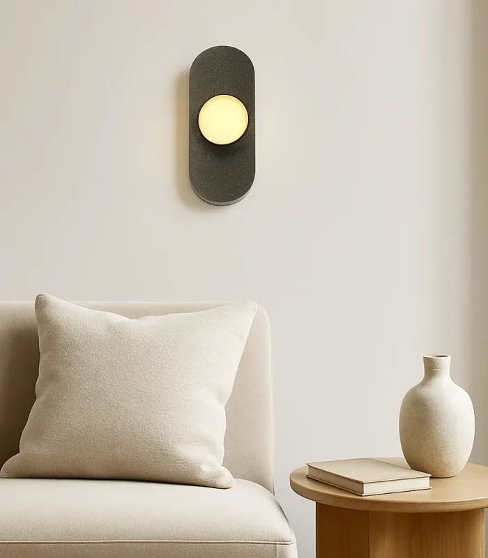 Şüşə materiallı tək şarlı divar işığı W1126 - Image 2