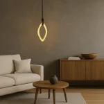 Şüşə və kəmər materiallı asma işıq MD8305 - Image 3
