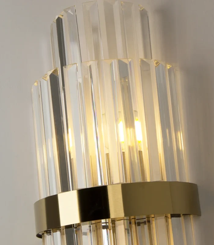 Kristal divar işığı, bronz 610 - Image 3