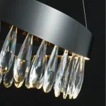 Şüşə  daşlı gümüşü çilçıraq TH450 - Image 4