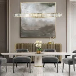 Kristal daşlı dalğalı masaüstü çilçıraq TH372 - Image 7