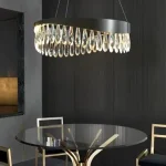 Şüşə  daşlı gümüşü çilçıraq TH450 - Image 2