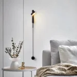 Divar işığı dimmer sistemi ilə, LED, qara rəngli 9126 - Image 2