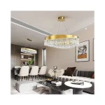 Şüşə daşlı qızılı çilçıraq TH450 - Image 8