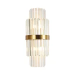 Kristal divar işığı, bronz 610