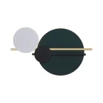 Dairəvi yaşıl minimalist divar işığı 3098