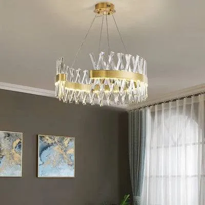 Qızılı detallı kristal  çilçıraq TH274-60